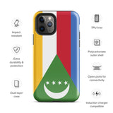 Funda para iPhone 15, 14, 13, 12, 11 Pro Max Plus Mini con bandera de Comoras, regalo de recuerdo de viaje