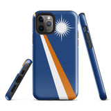 Funda para iPhone 15, 14, 13, 12, 11 Pro Max Plus Mini con bandera de las Islas Marshall, regalo de recuerdo de viaje