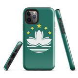 Funda para iPhone 15, 14, 13, 12, 11 Pro Max Plus Mini con bandera de Macao, regalo de recuerdo de viaje