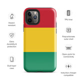Funda para iPhone 15, 14, 13, 12, 11 Pro Max Plus Mini con bandera de Guinea, regalo de recuerdo de viaje