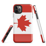 Funda para iPhone 15, 14, 13, 12 y 11 Pro Max Plus Mini con bandera canadiense Ideas para regalos Mapa del país Horizonte Regalo para ella Ideas para él Recuerdo de viaje