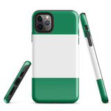 Funda para iPhone 15, 14, 13, 12 y 11 Pro Max Plus Mini con bandera de Nigeria Ideas para regalos Mapa del país Horizonte Regalo para ella Ideas para él Recuerdo de viaje