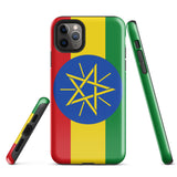 Funda para iPhone 15, 14, 13, 12 y 11 Pro Max Plus Mini con bandera de Etiopía Ideas para regalos Mapa del país Horizonte Regalo para ella Ideas para él Recuerdo de viaje