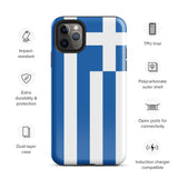 Funda para iPhone 15, 14, 13, 12, 11 Pro Max Plus Mini con bandera griega, regalo de recuerdo de viaje