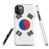 Funda para iPhone 15, 14, 13, 12 y 11 Pro Max Plus Mini con bandera de Corea del Sur Ideas para regalos Mapa del país Horizonte Regalo para ella Ideas para él Recuerdo de viaje