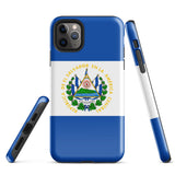 Funda para iPhone 15, 14, 13, 12, 11 Pro Max Plus Mini con bandera salvadoreña, ideas para regalos, mapa del país, regalo para ella, ideas para él, recuerdo de viaje