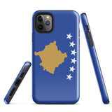 Kosovo Kosovar Flagge iPhone Hülle 15 14 13 12 11 Pro Max Plus Mini Geschenkideen Landkarte Skyline Geschenk für Sie Ihn Ideen Reise Souvenir