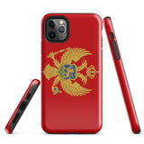 Montenegro Montenegrin Flag iPhone Case 15 14 13 12 11 Pro Max Plus Mini Gift Ideas Country Map Skyline Gift Travel  Souvenir