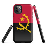 Angola Angolanische Flagge iPhone Hülle 15 14 13 12 11 Pro Max Plus Mini Geschenk Reise Souvenir