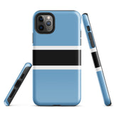 Funda para iPhone 15, 14, 13, 12, 11 Pro Max Plus Mini con bandera de Botsuana, regalo de recuerdo de viaje