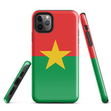 Funda para iPhone 15, 14, 13, 12, 11 Pro Max Plus Mini con bandera de Burkina Faso, regalo de recuerdo de viaje