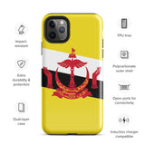 Funda para iPhone 15, 14, 13, 12, 11 Pro Max Plus Mini con bandera de Brunei, regalo de recuerdo de viaje