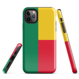 Funda para iPhone 15, 14, 13, 12, 11 Pro Max Plus Mini con bandera de Benín, regalo de recuerdo de viaje