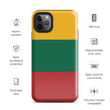 Litauen Lietuva Litauische Flagge iPhone Hülle 15 14 13 12 11 Pro Max Plus Mini Geschenk Reise Souvenir