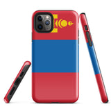 Mongolia Mongolian Flag iPhone Case 15 14 13 12 11 Pro Max Plus Mini Gift Travel Souvenir