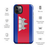 Funda para iPhone 15, 14, 13, 12, 11 Pro Max Plus Mini con bandera de Camboya, regalo de recuerdo de viaje