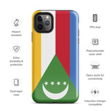 Funda para iPhone 15, 14, 13, 12, 11 Pro Max Plus Mini con bandera de Comoras, regalo de recuerdo de viaje
