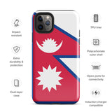 Nepal Nepalese Flag iPhone Case 15 14 13 12 11 Pro Max Plus Mini Gift Travel Souvenir
