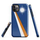Funda para iPhone 15, 14, 13, 12, 11 Pro Max Plus Mini con bandera de las Islas Marshall, regalo de recuerdo de viaje