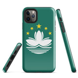 Funda para iPhone 15, 14, 13, 12, 11 Pro Max Plus Mini con bandera de Macao, regalo de recuerdo de viaje