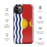 Funda para iPhone 15, 14, 13, 12, 11 Pro Max Plus Mini con bandera de Kiribati, regalo de recuerdo de viaje