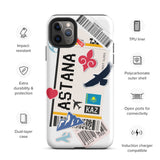 Funda para iPhone 15, 14, 13, 12, 11 Pro Max Plus Mini, regalo de recuerdo de viaje, bandera de Kazajstán de Astana