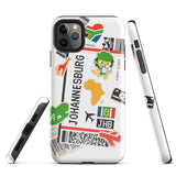Johannesburg Südafrika Afrikanische Flagge iPhone Hülle 15 14 13 12 11 Pro Max Plus Mini Geschenk Reise Souvenir