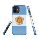 Argentina Argentinian Flag  iPhone 15 14 13 12 11 Pro Max Plus Mini Phone Case iPhone Tough Rugged Protective iPhone case