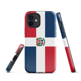Dominican Republic República Dominicana Flag iPhone 15 14 13 12 11 Pro Max Plus Mini Phone Case iPhone Tough Rugged Protective iPhone case