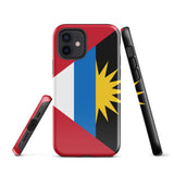 Antigua and Barbuda Flag iPhone case 15 14 13 12 11 Pro Max Plus Mini Antigua and Barbuda Bandana Map Gift Ideas