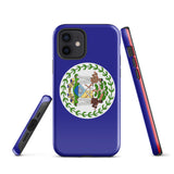 Belice Funda para iPhone con la bandera de Belice 15, 14, 13, 12, 11 Pro Max Plus Mini Ideas de regalo Mapa del país Horizonte Regalo para ella Ideas para él Recuerdo de viaje