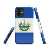 Funda para iPhone 15, 14, 13, 12, 11 Pro Max Plus Mini con bandera salvadoreña, ideas para regalos, mapa del país, regalo para ella, ideas para él, recuerdo de viaje