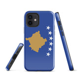 Kosovo Kosovar Flagge iPhone Hülle 15 14 13 12 11 Pro Max Plus Mini Geschenkideen Landkarte Skyline Geschenk für Sie Ihn Ideen Reise Souvenir
