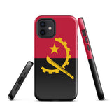 Angola Angolanische Flagge iPhone Hülle 15 14 13 12 11 Pro Max Plus Mini Geschenk Reise Souvenir