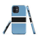 Funda para iPhone 15, 14, 13, 12, 11 Pro Max Plus Mini con bandera de Botsuana, regalo de recuerdo de viaje