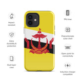 Funda para iPhone 15, 14, 13, 12, 11 Pro Max Plus Mini con bandera de Brunei, regalo de recuerdo de viaje