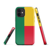 Funda para iPhone 15, 14, 13, 12, 11 Pro Max Plus Mini con bandera de Benín, regalo de recuerdo de viaje