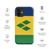 St. Vincent und die Grenadinen Flagge iPhone Hülle 15 14 13 12 11 Pro Max Plus Mini Geschenk Reise Souvenir