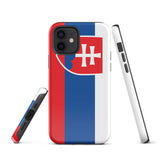 Funda para iPhone 15, 14, 13, 12, 11 Pro Max Plus Mini con bandera de Eslovaquia, regalo de recuerdo de viaje