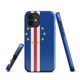 Cabo Verde Verdean Flagge iPhone Fall 15 14 13 12 11 Pro Max Plus Mini Geschenk Reise Souvenir