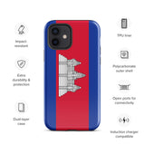 Funda para iPhone 15, 14, 13, 12, 11 Pro Max Plus Mini con bandera de Camboya, regalo de recuerdo de viaje