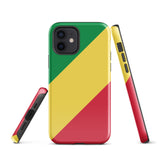 Funda para iPhone 15, 14, 13, 12, 11 Pro Max Plus Mini con bandera del Congo, regalo de recuerdo de viaje