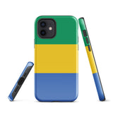 Funda para iPhone 15, 14, 13, 12, 11 Pro Max Plus Mini con bandera de Gabón, regalo de recuerdo de viaje