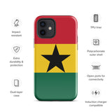 Ghana Ghanaian Flag iPhone Case 15 14 13 12 11 Pro Max Plus Mini Gift Travel Souvenir