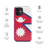 Nepal Nepalese Flag iPhone Case 15 14 13 12 11 Pro Max Plus Mini Gift Travel Souvenir