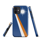 Funda para iPhone 15, 14, 13, 12, 11 Pro Max Plus Mini con bandera de las Islas Marshall, regalo de recuerdo de viaje