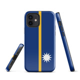 Funda para iPhone 15, 14, 13, 12, 11 Pro Max Plus Mini con la bandera de Nauru, regalo de recuerdo de viaje