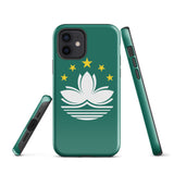 Funda para iPhone 15, 14, 13, 12, 11 Pro Max Plus Mini con bandera de Macao, regalo de recuerdo de viaje