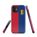 Liechtenstein Liechtensteiner Bandera iPhone Caso 15 14 13 12 11 Pro Max Plus Mini Regalo Recuerdo de viaje
