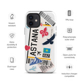 Funda para iPhone 15, 14, 13, 12, 11 Pro Max Plus Mini, regalo de recuerdo de viaje, bandera de Kazajstán de Astana